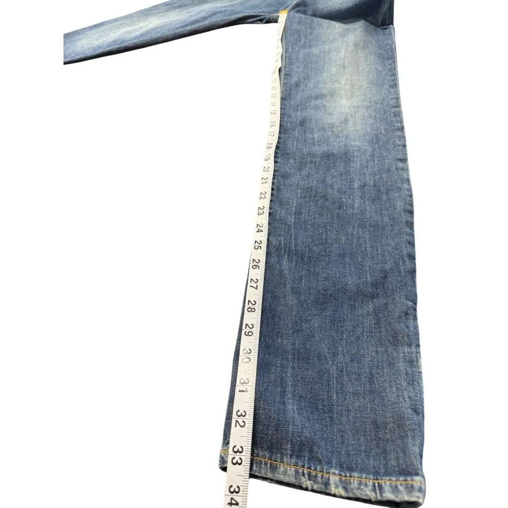 Armani Jeans AJ Womens Jeans Vintage Slim Fit Mid-Rise Blue Denim Size 29 - Picture 7 of 10